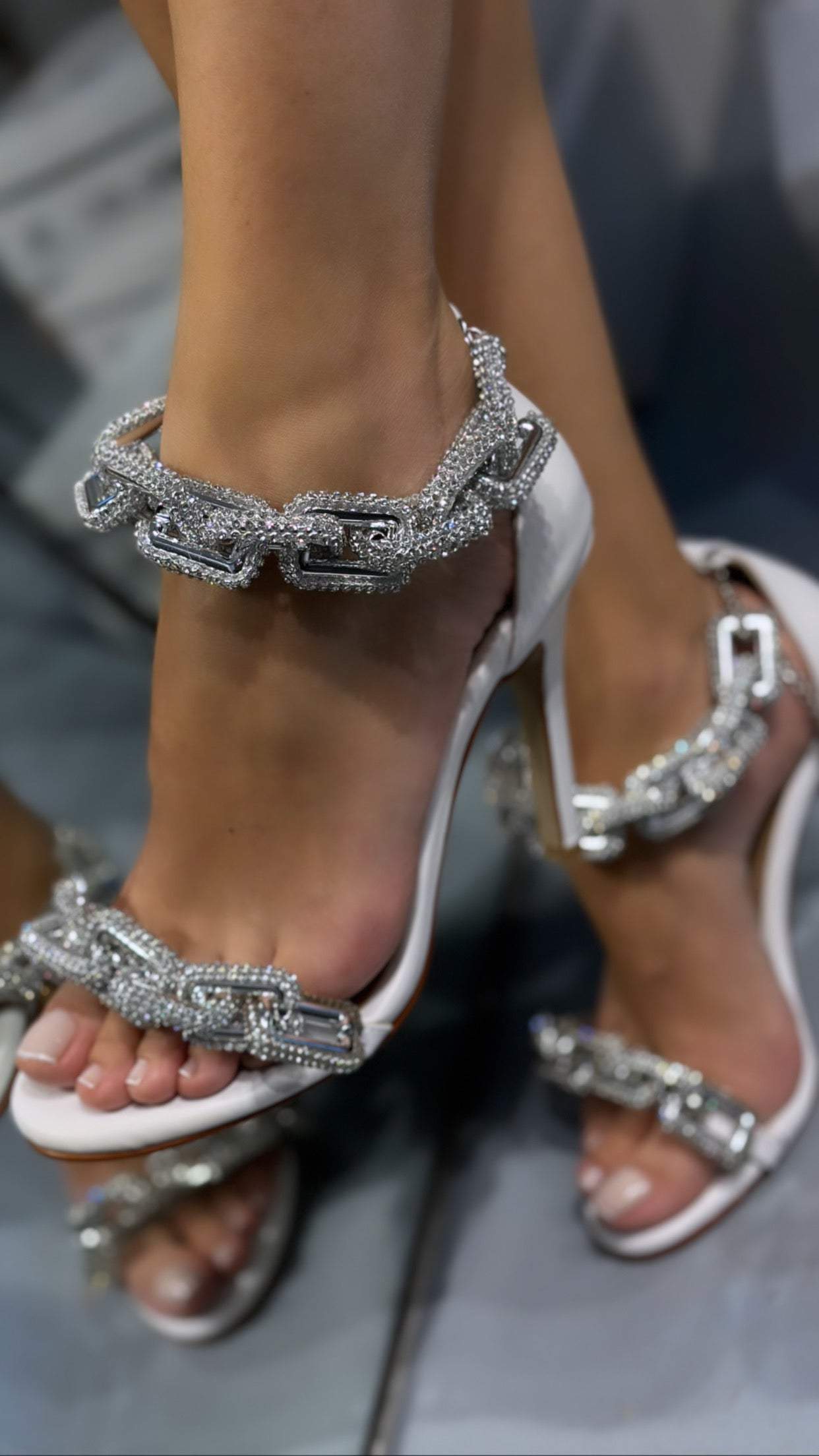 MOONWALK SILVER SANDALS