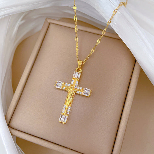 Full Diamond Lucky Bead Clavicle Necklace