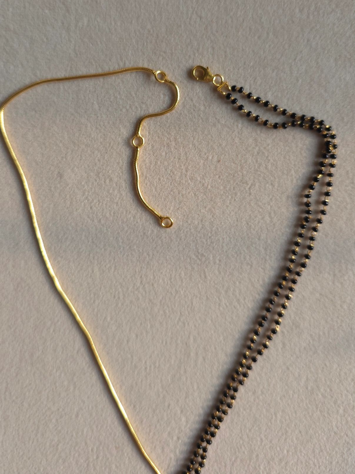 Moissanite polki in 22kt gold plated silver necklace