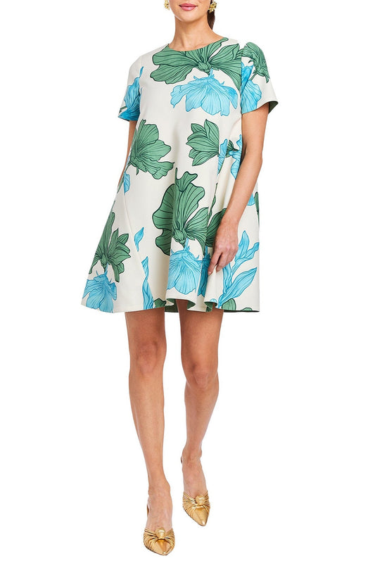 Convertible Floral A-Line Mini Dress
