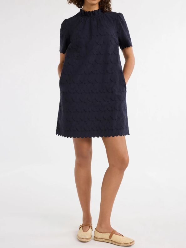 The H-line Eyelet Short Dress