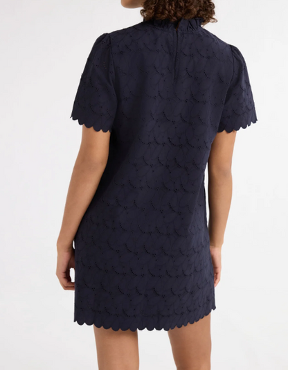 The H-line Eyelet Short Dress