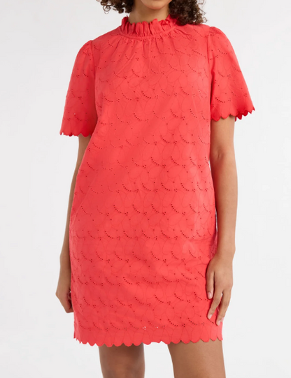 The H-line Eyelet Short Dress