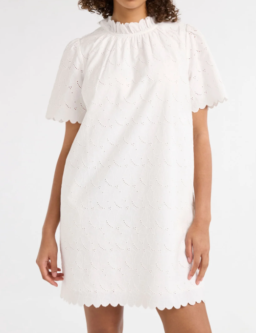 The H-line Eyelet Short Dress
