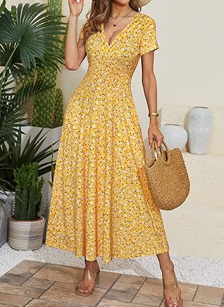 The Printed Maxi Dress With Pockets