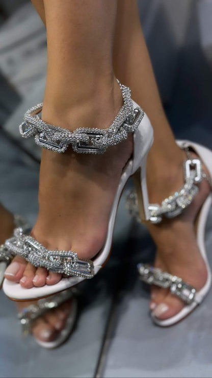MOONWALK SILVER SANDALS