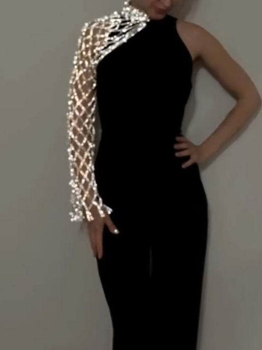 Chic Rhinestone Sleeves